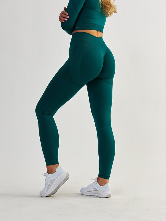 BeShaped BeShaped Legginsy Modelujące - Power Up! Zielony Shaping Fit