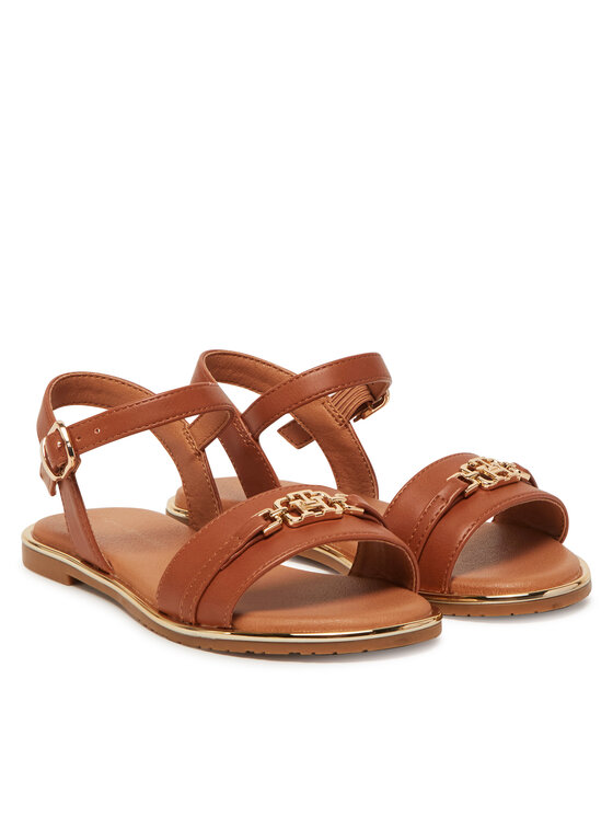 Tommy Hilfiger Tommy Hilfiger Sandały T3A2-33778-0326 M Brązowy
