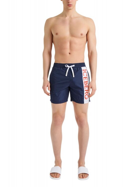 Iceberg Iceberg Plavecké šortky ICE2MBM02 Tmavomodrá Regular Fit