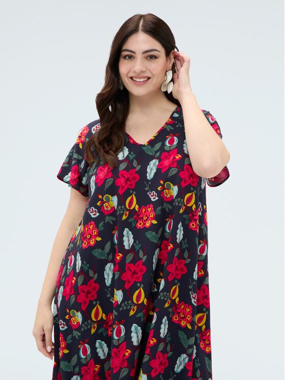 Fiorella Rubino Fiorella Rubino Vestito da giorno 7031L001205N0Z4 Blu A-Line Fit