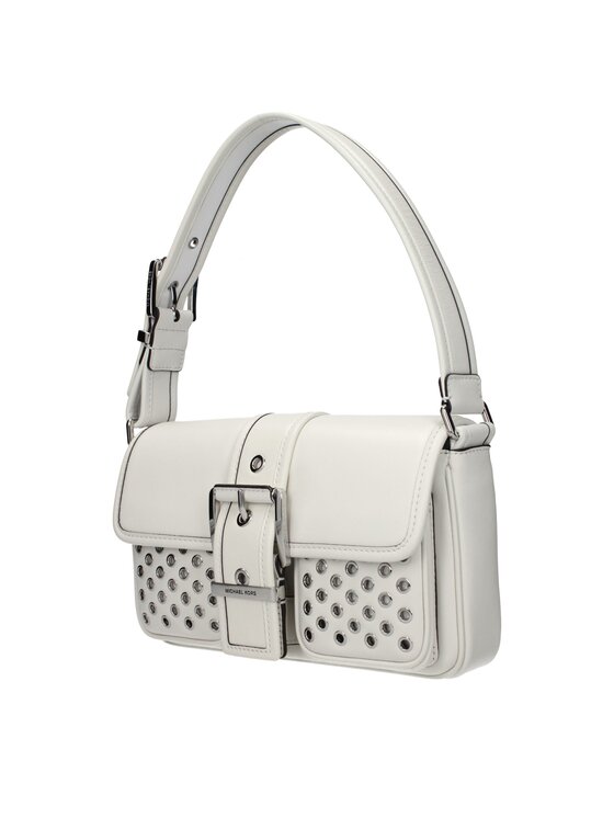 Michael Kors Michael Kors Torebka White Leather Shoulder Biały