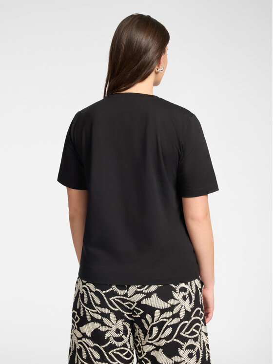 Elena Mirò Elena Mirò T-Shirt G345Z000557N033 Czarny Regular Fit