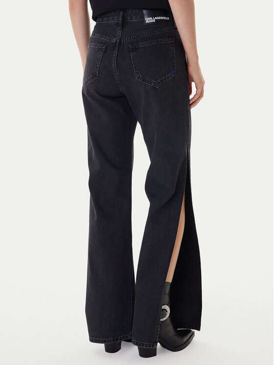 Karl Lagerfeld Jeans Karl Lagerfeld Jeans Traperice B1W10072 Crna Wide Leg