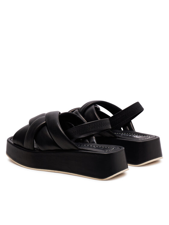 Pollini Pollini Sandały SA16266I1ITE0000 Czarny