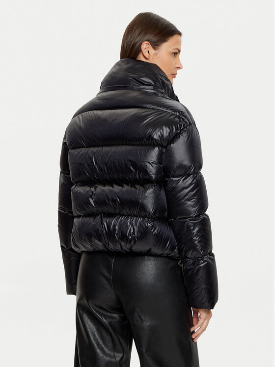 Patrizia Pepe Patrizia Pepe Kurtka puchowa 2O0050/A9M0-K103 Czarny Regular Fit