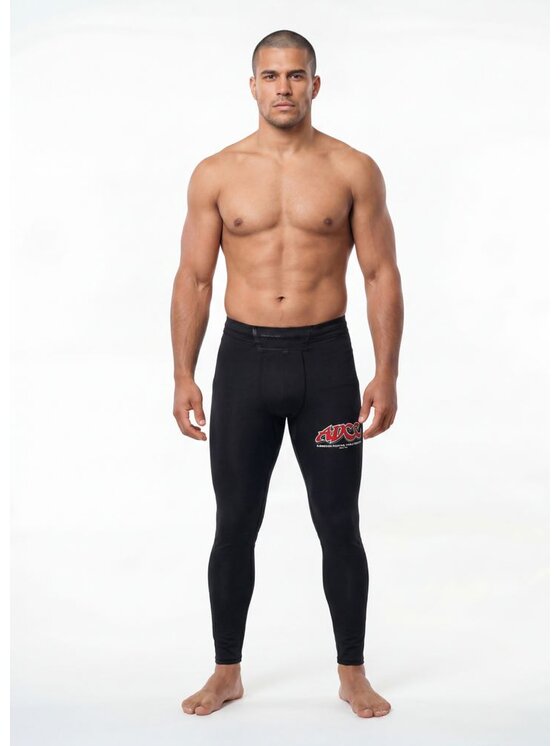 PITBULL PITBULL Legginsy ADCC Czarny Regular Fit