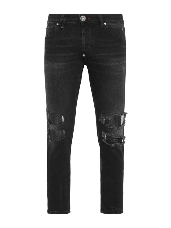 PHILIPP PLEIN PHILIPP PLEIN Jeansy 15383 Szary Skinny Fit