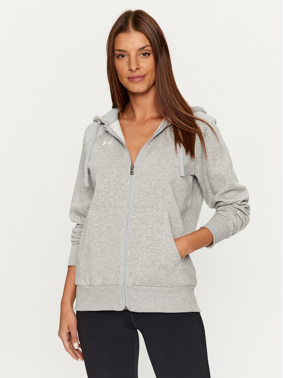 Under Armour Under Armour Bluza Ua Rival Fleece Fz Hoodie 1379497 Szary Loose Fit