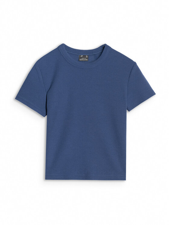 4F 4F T-Shirt MIDSHOP TEXTILE Tmavomodrá Slim Fit