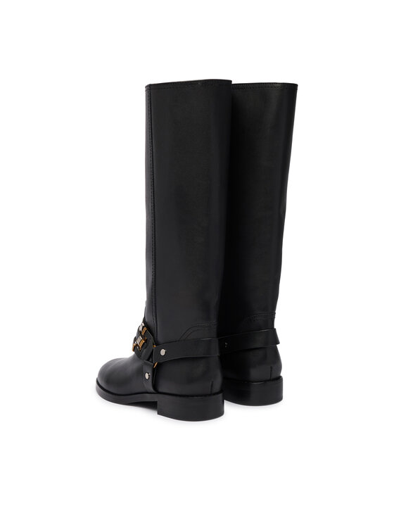 PINKO PINKO Kozačky ve vojenském stylu Cheval 01 SD0583P001 Černá