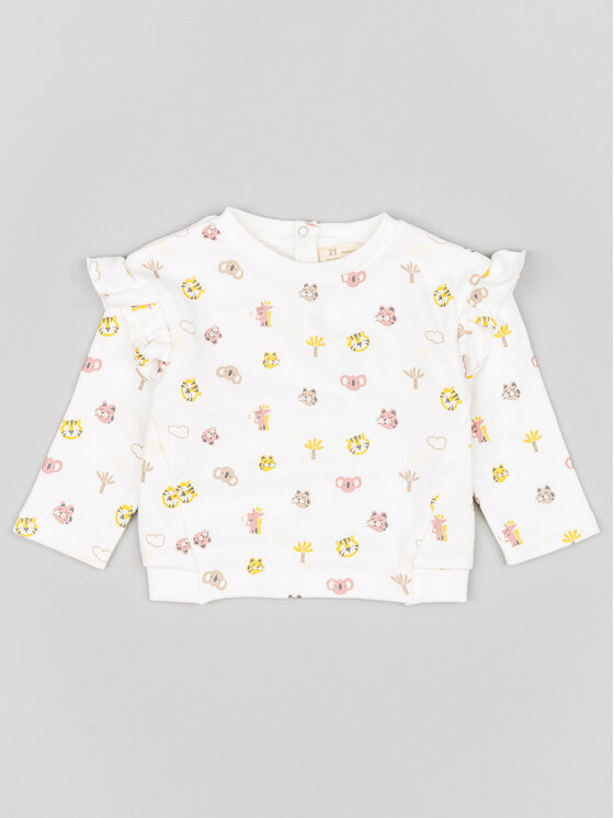 Zippy Zippy Majica dugih rukava ZNGAP0202 23001 Bijela Regular Fit