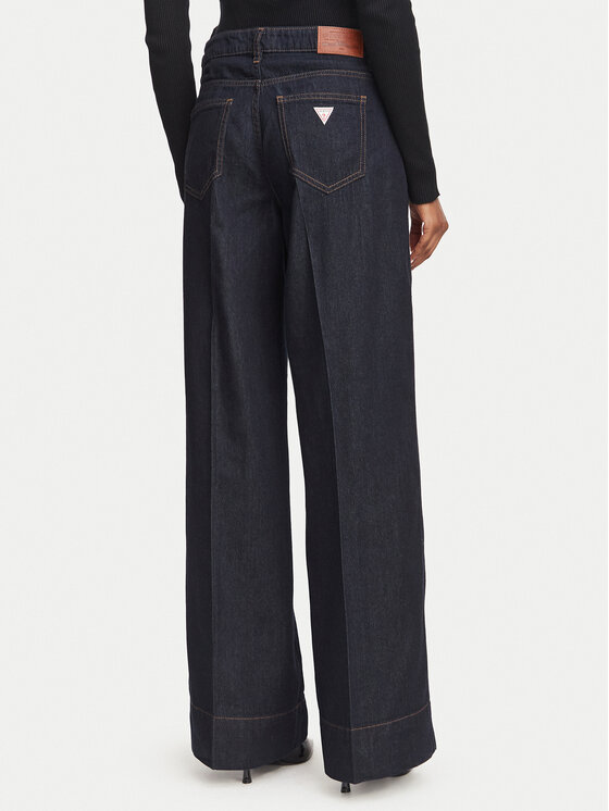 Guess Jeans Guess Jeans Džinsai W6YA05 D1179 Tamsiai mėlyna Wide Leg