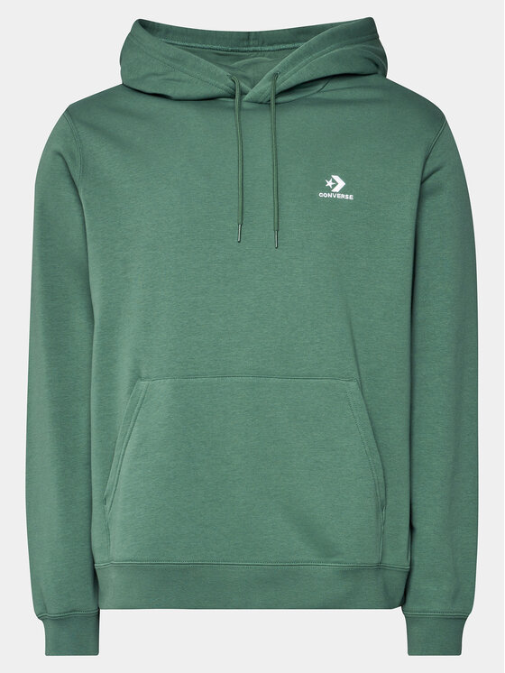 Converse Converse Bluză Unisex Go-To Embroidered Star Chevron 10023874-A36 Verde Regular Fit