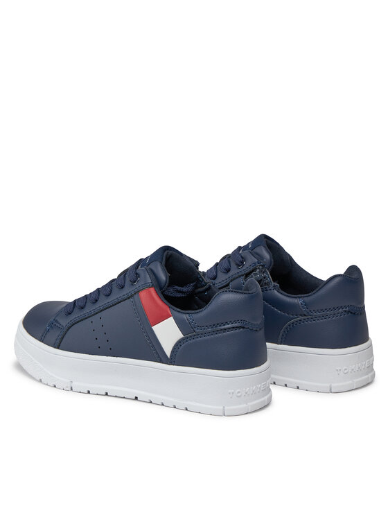 Tommy Hilfiger Tommy Hilfiger Snīkeri Flag Low Cut Lace-Up Sneaker T3X9-33356-1355 M Tumši zils