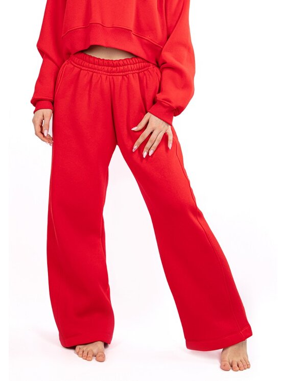 DKaren Sport DKaren Sport Spodnie dresowe DK-K-B17 Czerwony Classic Fit