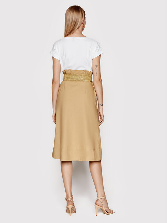 Vestito da giorno WA2392 J7821 Beige Regular Fit