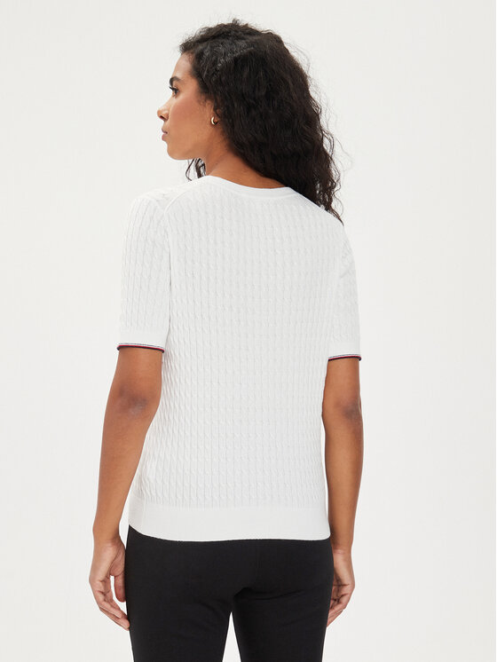 Tommy Hilfiger Tommy Hilfiger Maglione WW0WW41787 Écru Regular Fit