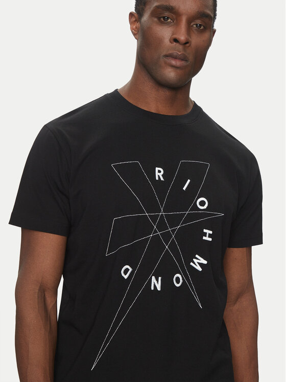 Richmond X Richmond X T-Shirt UMP25020TS Μαύρο Regular Fit