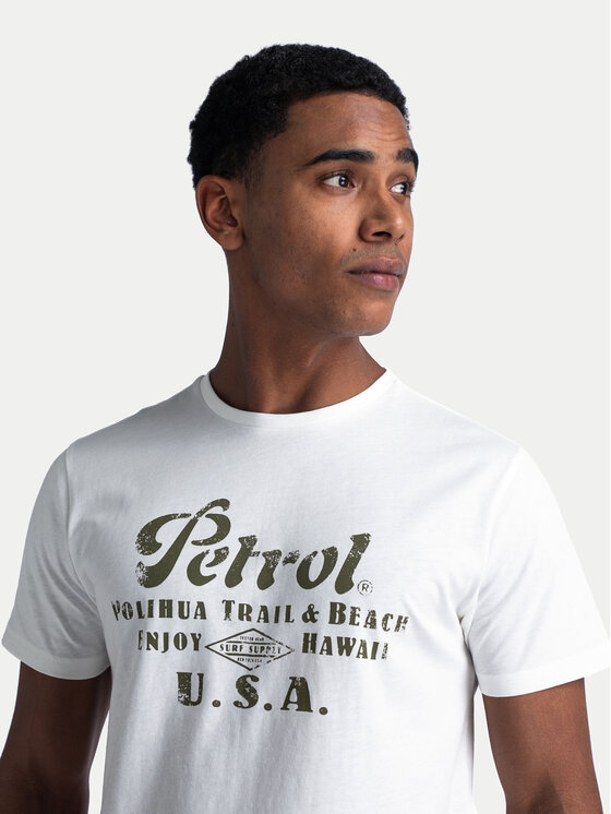 Petrol Industries Petrol Industries Футболка M-1040-TSR600 Білий Regular Fit