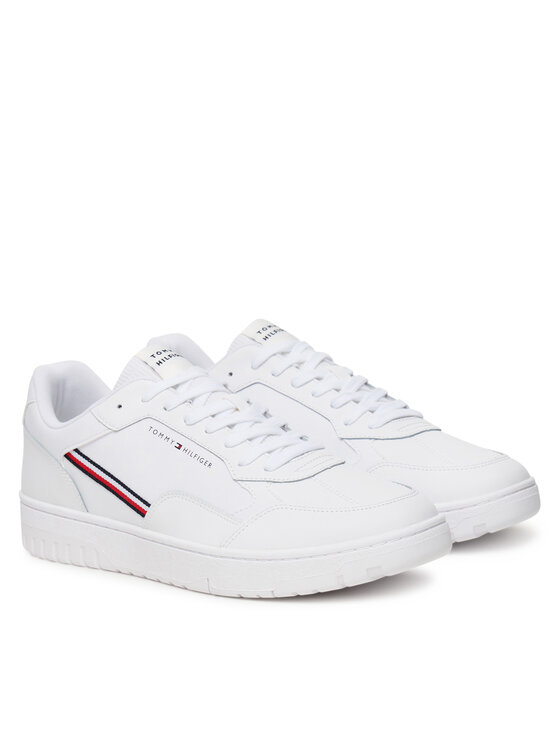 Tommy Hilfiger Tommy Hilfiger Snīkeri Th Basket Core Stripes FM0FM05631 Balts