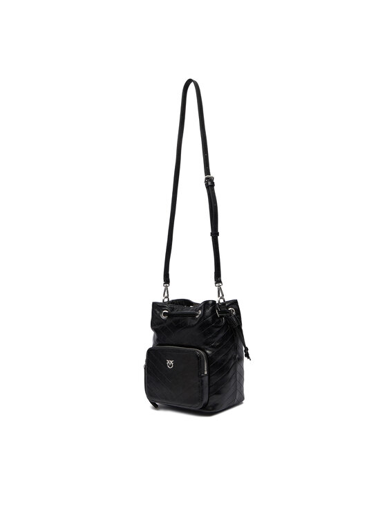 PINKO PINKO Kabelka Cargo Bucket Vitello Al 25-26 PLTT 105112 A2JC Černá