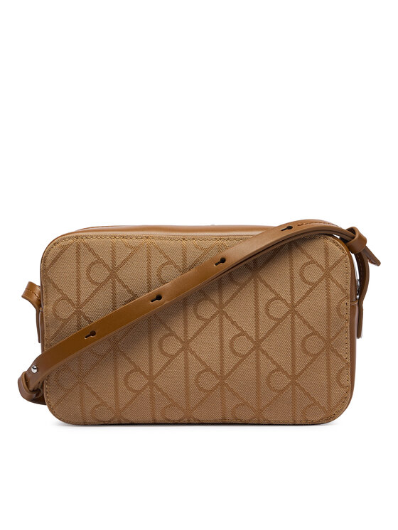 Calvin Klein Calvin Klein Τσάντα Emblem Aop Jacquard Camera Bag LV04F3533G Καφέ
