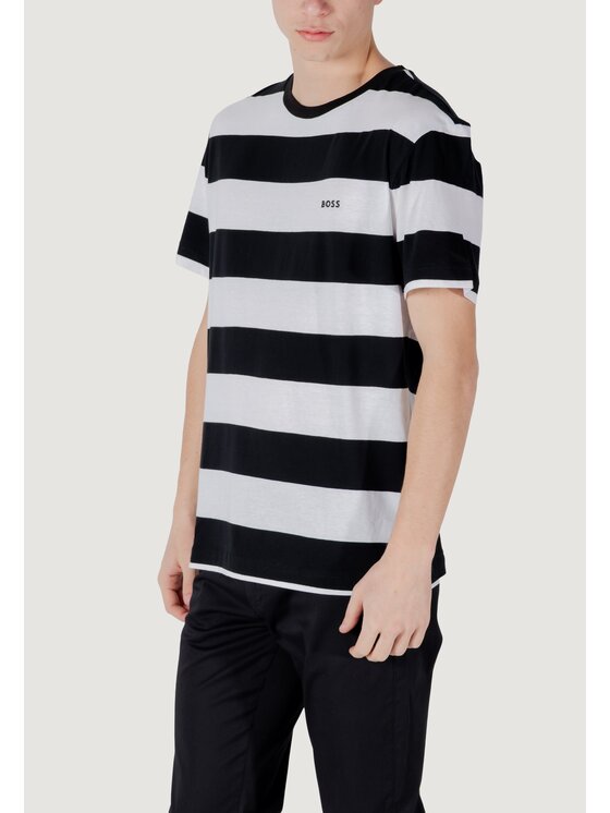 BOSS BOSS T-shirt TalesStripe 10252438 01 Nero Casual Fit