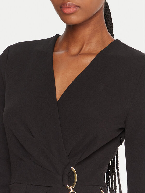 Rinascimento Rinascimento Sukienka koktajlowa CFC0020071002 Czarny Regular Fit