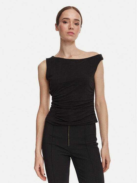 Guess Top W6YP38 K4517 Negru Slim Fit