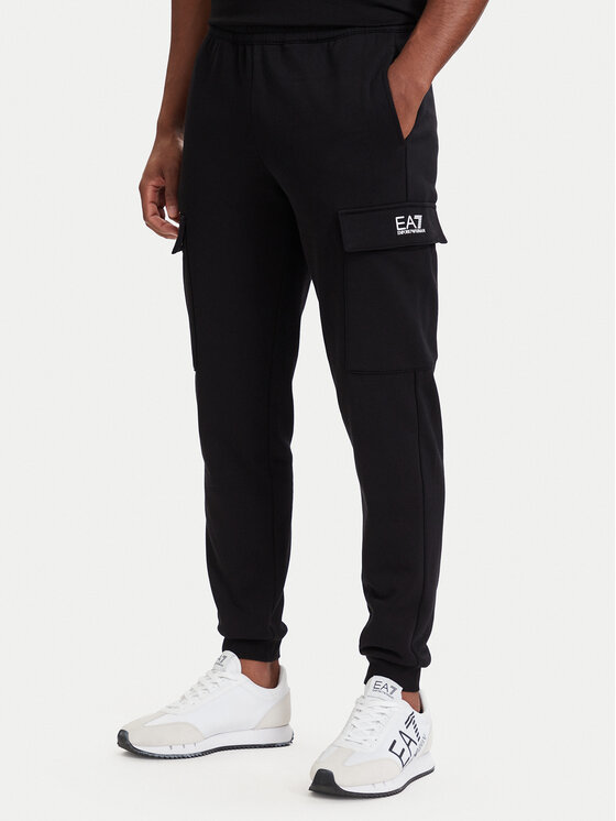 EA7 Emporio Armani Pantaloni trening 8NPP68 PJVTZ 1200 Negru Regular Fit