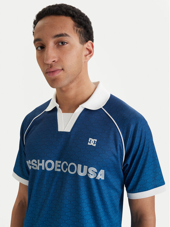 DC Shoes DC Shoes T-Shirt Soccer EDYKT03546 Niebieski Boxy Fit