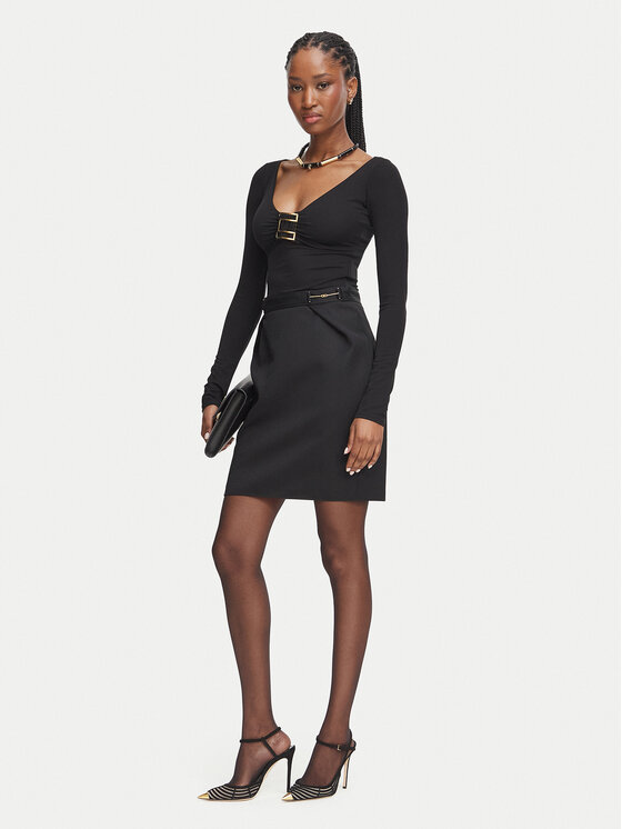 Elisabetta Franchi Elisabetta Franchi Miniseelik GO-250-67E2-V420 Must Slim Fit