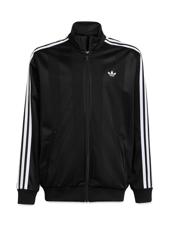 adidas adidas Felpa Firebird Jacquard KC6845 Nero Loose Fit