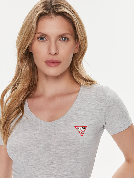 Guess Guess T-Shirt W2YI45 J1314 Szary Slim Fit