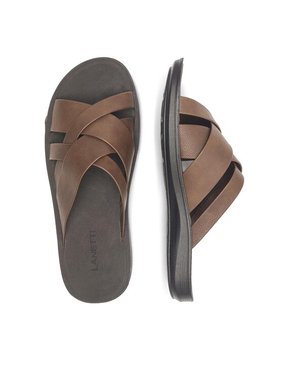 Lanetti Lanetti Ciabatte MSS20505-02 Marrone