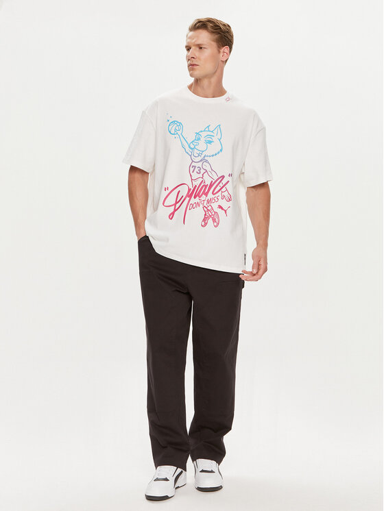 Puma Puma T-Shirt Dylan s Gift Shop 625269 Λευκό Regular Fit