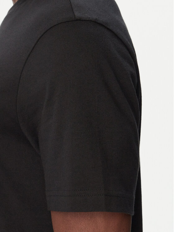 BOSS BOSS Футболка Structure Logo 50566883 Чорний Regular Fit
