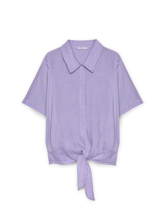 Fiorella Rubino Fiorella Rubino Koszula 5092L000149N009 Fioletowy Boxy Fit