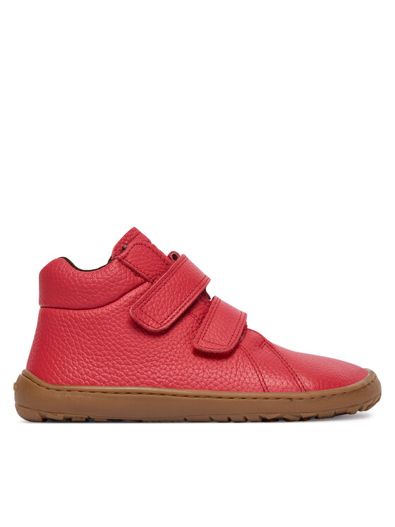 Froddo Froddo Kotníková obuv Barefoot Winter Furry G3110263-7 S Červená