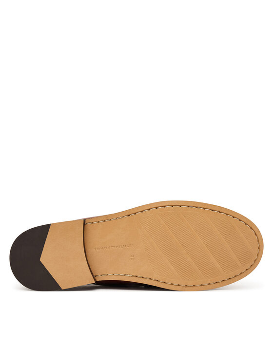Tommy Hilfiger Tommy Hilfiger Mokasyny Hilfiger Penny Loafer Smooth Lth FW0FW09249 Brązowy