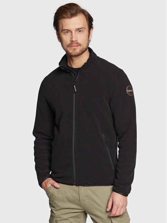 Napapijri Napapijri Fleecejacke T-Vulkan Fz NP0A4GNP Schwarz Regular Fit