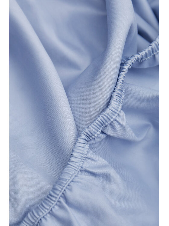White pocket White pocket Prześcieradło satynowe Błękitny