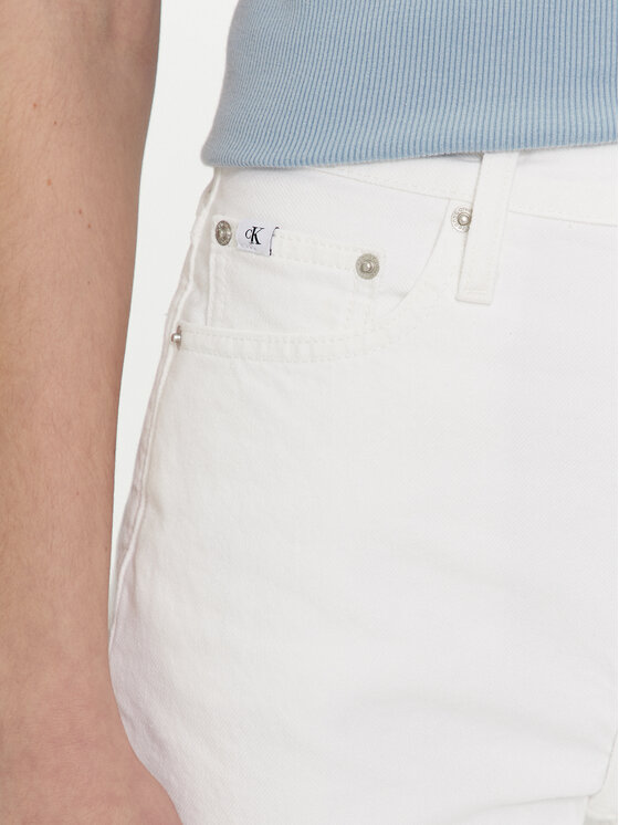Calvin Klein Jeans Calvin Klein Jeans Jeans hlače Authentic J20J222741 Bela Slim Fit