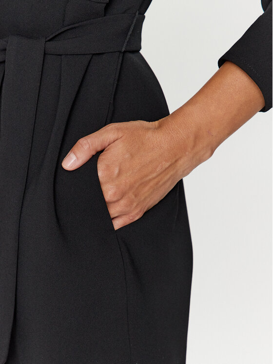 Marella Marella Haljina košulja Echi 2332260933 Crna Regular Fit