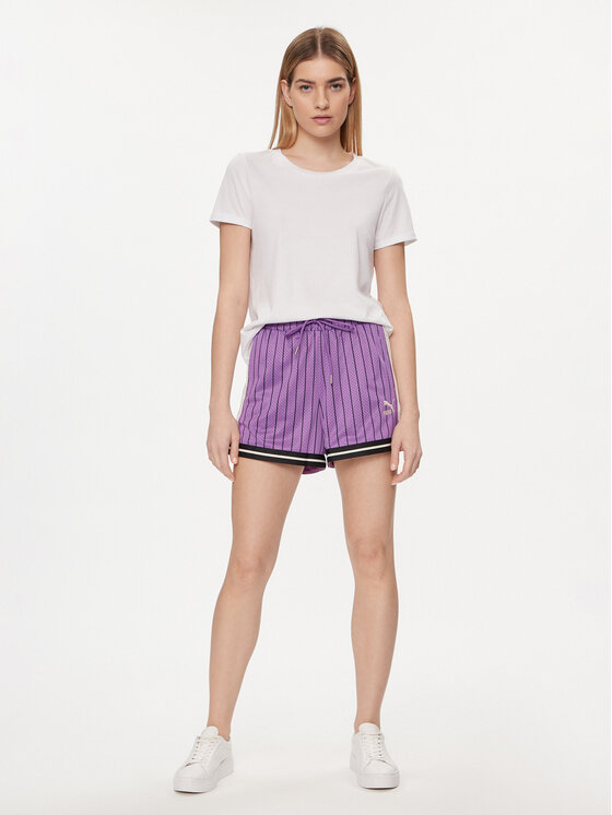 Puma Puma Pantaloni scurți sport T7 For The Fanbase 624345 Violet Regular Fit