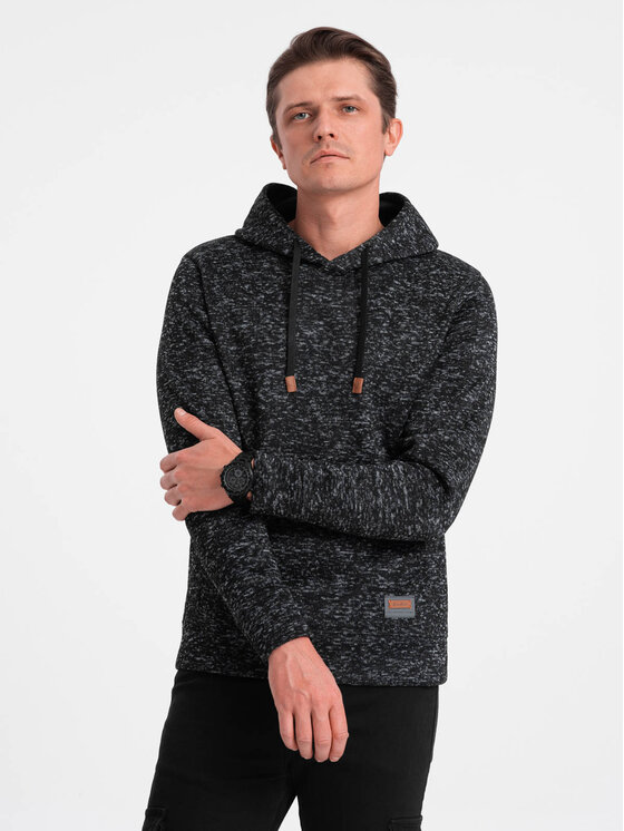 Ombre Ombre Mikina OM-SSNZ-0147 Šedá Classic Fit