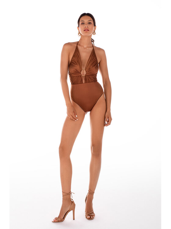 sax35th sax35th Body AZRA Miedziany Slim Fit
