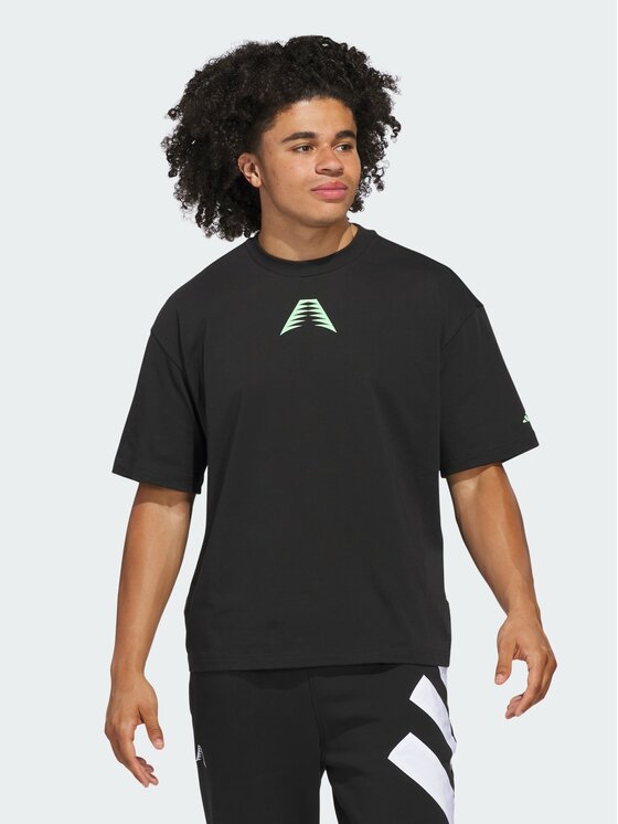 adidas adidas Koszulka techniczna 155365 Czarny Loose Fit