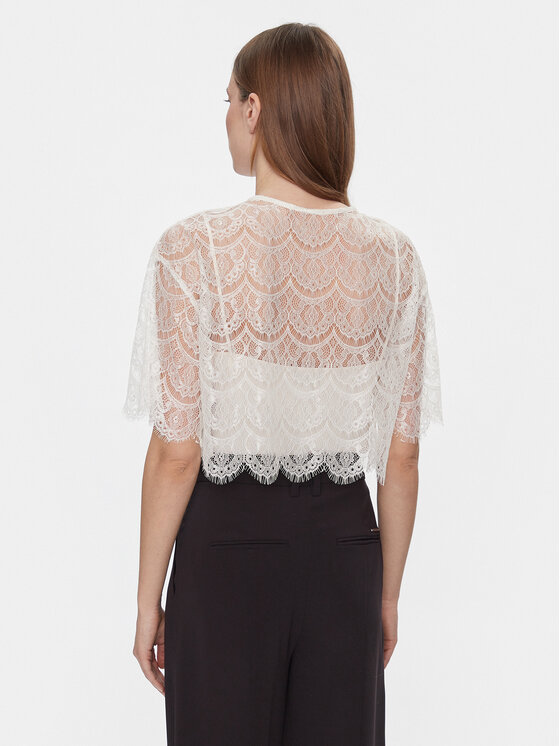 YAS YAS Μπλουζάκι Bella 26032279 Λευκό Regular Fit