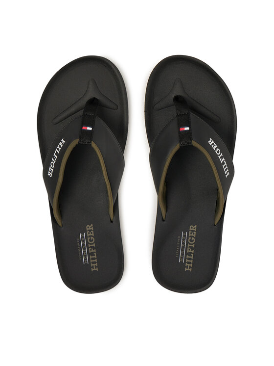 Tommy Hilfiger Flip flop Bărbați, Mărimea: 40, Negru, Padded Comfort Hilfiger B Sandal FM0FM05440